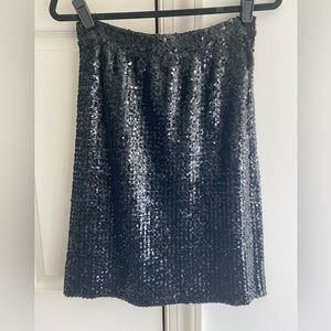 Vintage Saint Laurent Black Sequin skirt - EU42